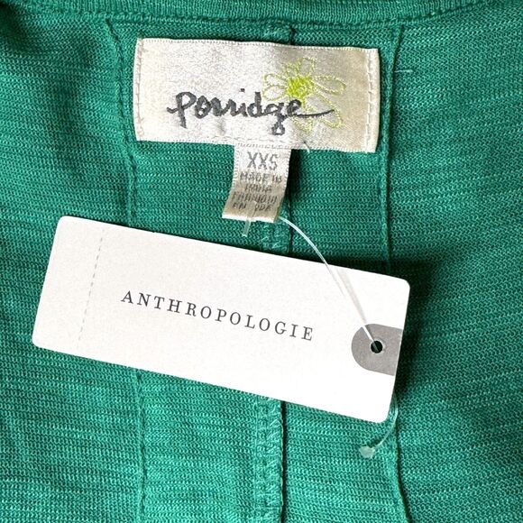 Porridge Anthropologie Dolman Knit Top Blouse Green XXS NWT bv - Picture 7 of 10